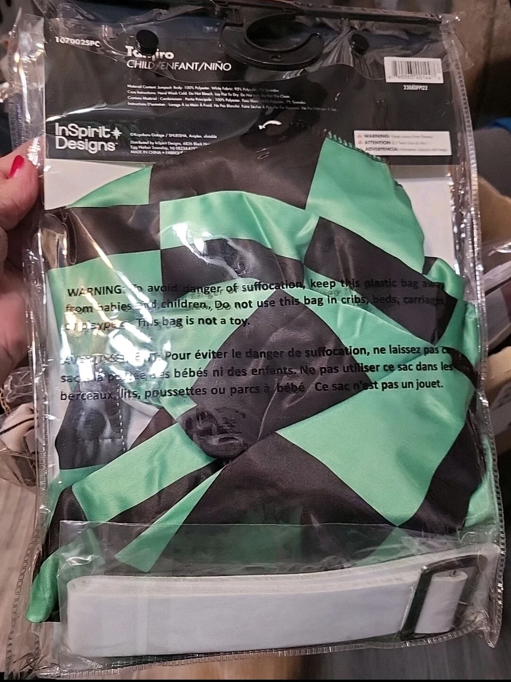 Tanjiro Kids Costume – Green/Black Demon Slayer Outfit